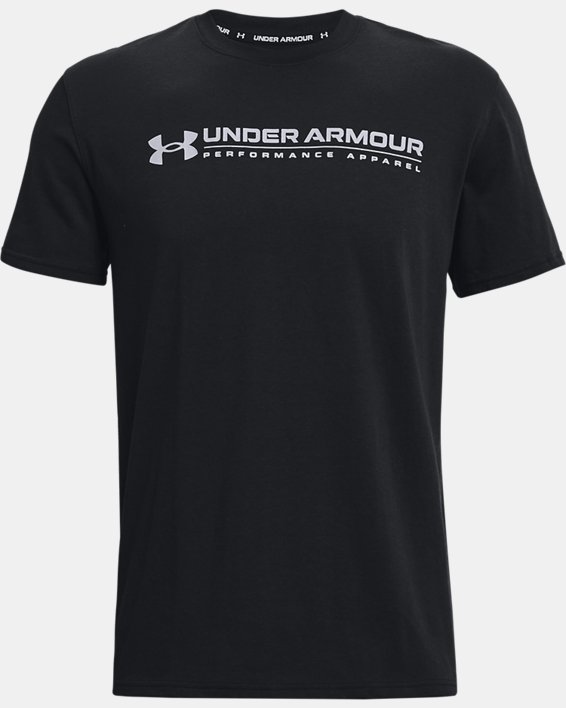 男士UA Signature Vortex Heavyweight短袖T恤, Black, pdpMainDesktop image number 3